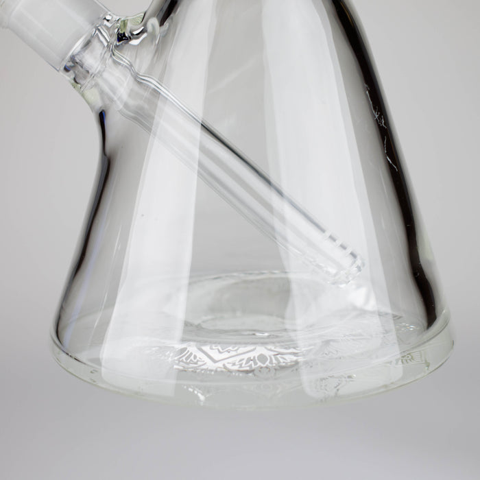 14" High Quality engraved Beaker Glass Bong [C2664-3] Glass Bong Canadian Distributor