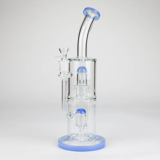 12″ Bent neck Glass Bong [C1539] Bongs Canadian Distributor Jade Blue