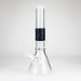 14" Beaker Base Glass Bong [C1035-CC268] Glass Bong Canadian Distributor Black