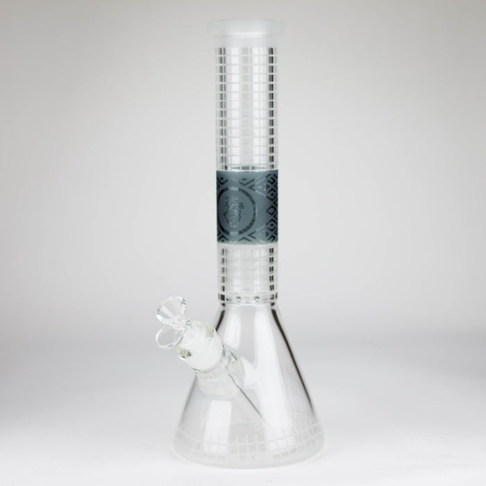 14" Beaker Base Glass Bong [C1035-CC268] Glass Bong Canadian Distributor Dark Blue