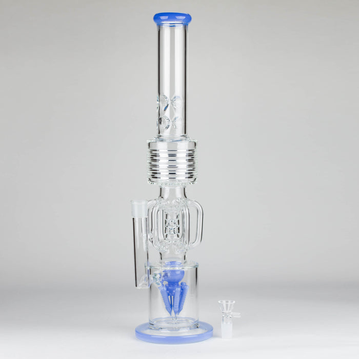20" Glass recycle water bong [C1579] Bongs Canadian Distributor Jade Blue