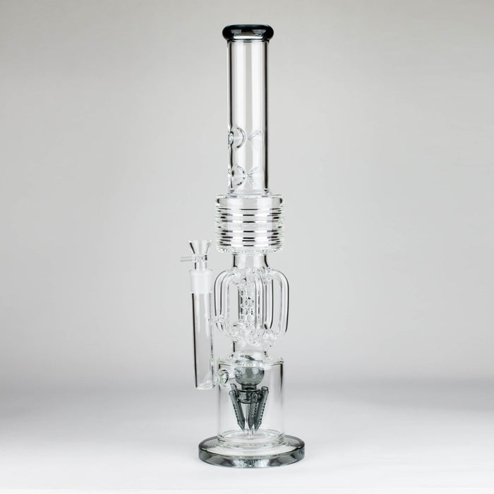 20" Glass recycle water bong [C1579] Bongs Canadian Distributor Charcoal Black