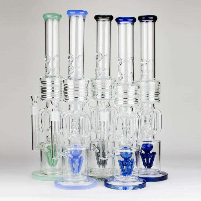 [6 Pack Bundle] 20" Glass recycle water bong [C1579] Glass Bong ONE