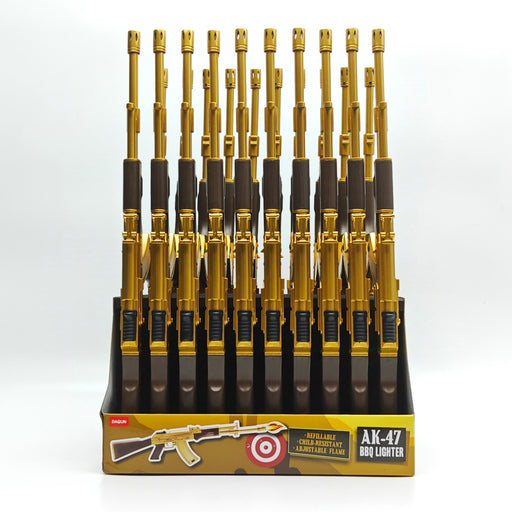 15" AK-47 GUN BBQ LIGHTER - 20CT DISPLAY Lighter Super Supplys Inc