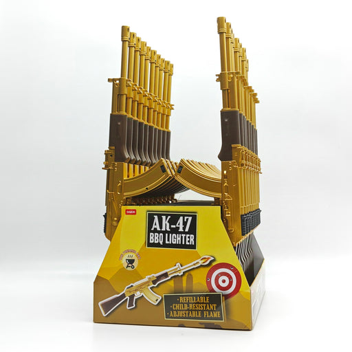 15" AK-47 GUN BBQ LIGHTER - 20CT DISPLAY Lighter Super Supplys Inc