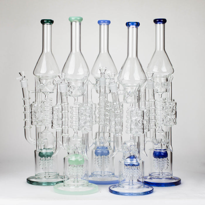 20" Coil Glass water recycler bong [C1577] Glass Bong Canadian Distributor