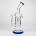 11″ Straight Tube Glass Recycler Bong With Color Base [C1556] Glass Bong Canadian Distributor