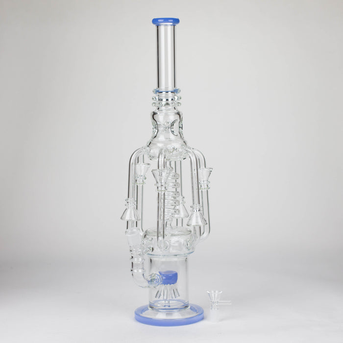 19" Coil Glass water recycler bong [C1576] Glass Bong Canadian Distributor
