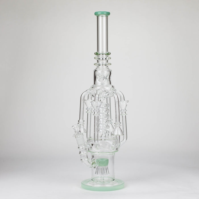 19" Coil Glass water recycler bong [C1576] Glass Bong Canadian Distributor Mint