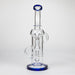 11″ Straight Tube Glass Recycler Bong With Color Base [C1556] Glass Bong Canadian Distributor