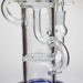 11″ Straight Tube Glass Recycler Bong With Color Base [C1556] Glass Bong Canadian Distributor