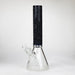 14" Beaker Base Glass Bong [C1037-CC268] Glass Bong Canadian Distributor Charcoal Black