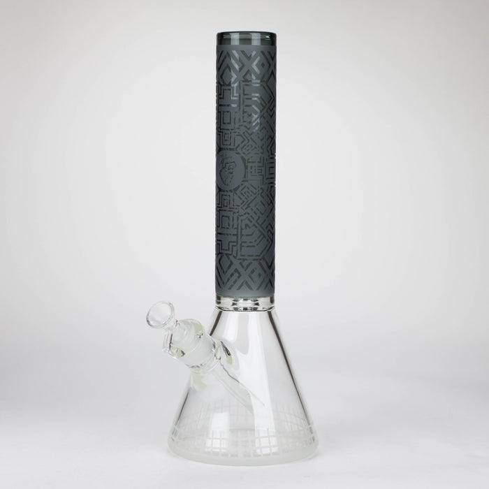14" Beaker Base Glass Bong [C1037-CC268] Glass Bong Canadian Distributor Dark Blue