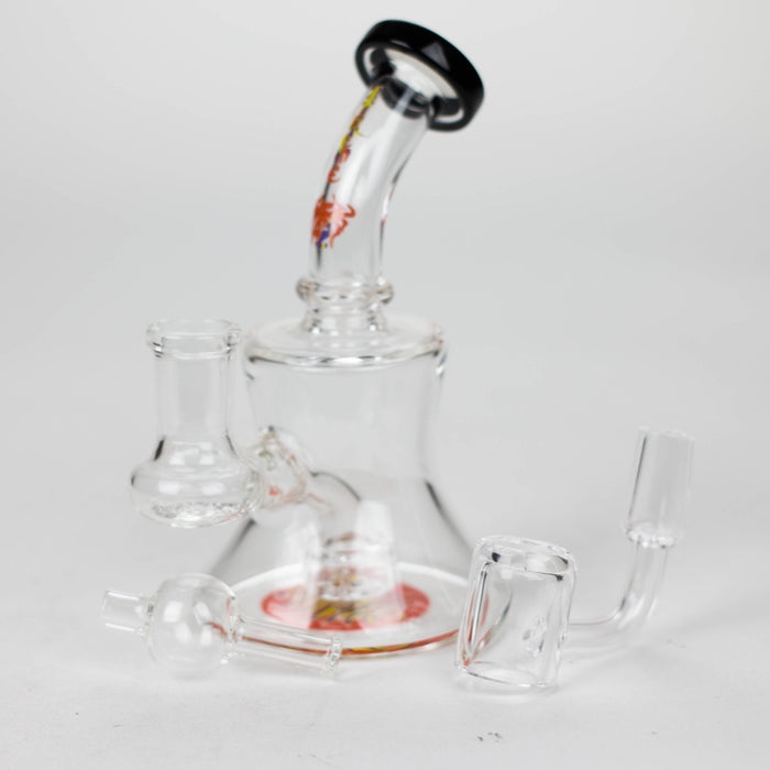 Xtreme | 5" Oil Rig with quartz banger [BT4409] Glass Rig Canadian Distributor