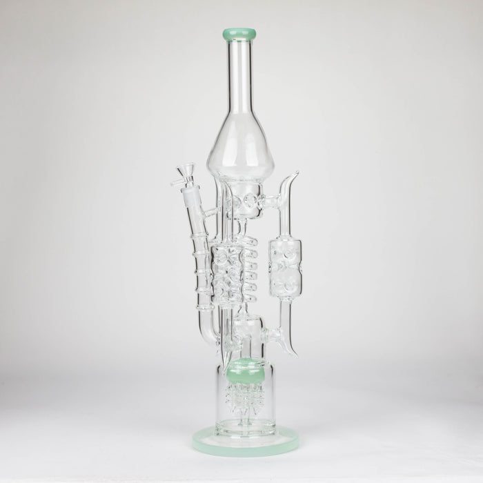 20" Coil Glass water recycler bong [C1577] Glass Bong Canadian Distributor