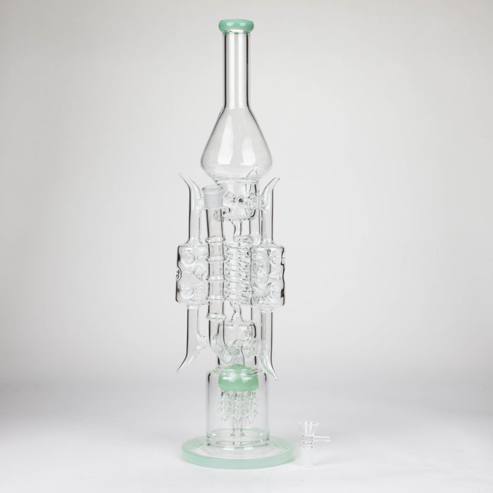 20" Coil Glass water recycler bong [C1577] Glass Bong Canadian Distributor