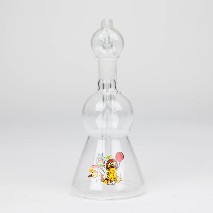 6.5" glass oil rig sticker Rig Bongzie Smokes