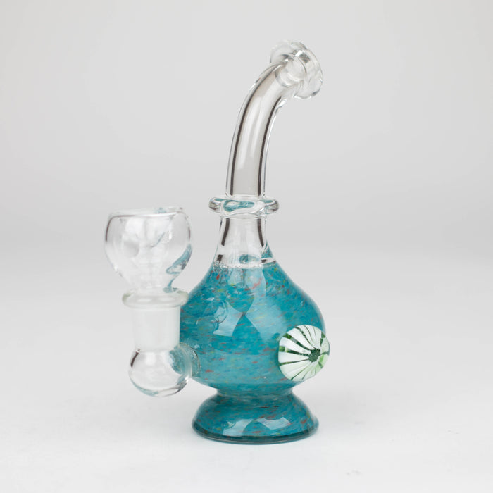 6" Bent neck bong with decoration-Color Assorted Other Shaped Bong Bongzie Smokes