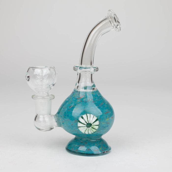 6" Bent neck bong with decoration-Color Assorted Other Shaped Bong Bongzie Smokes