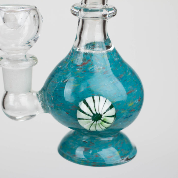 6" Bent neck bong with decoration-Color Assorted Other Shaped Bong Bongzie Smokes