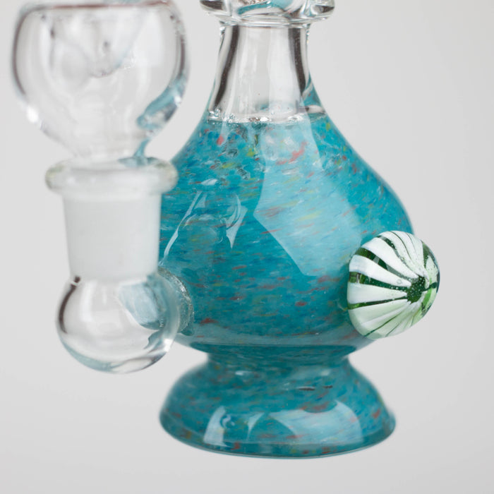 6" Bent neck bong with decoration-Color Assorted Other Shaped Bong Bongzie Smokes