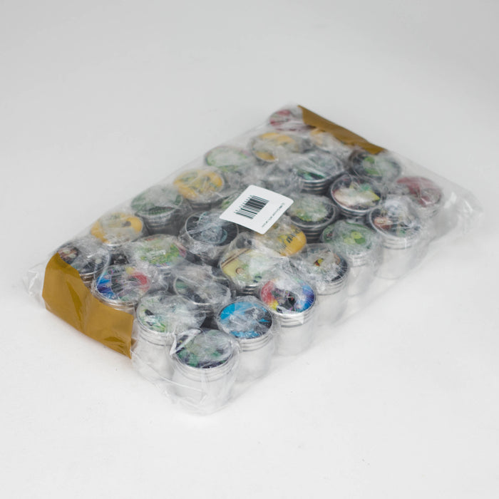32MM GRINDER CARTOON DESIGN-Pack of 28 Display Bongzie Smokes