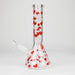 10" Glass Bong With Happy Valentine's Day Design Glass Bong 777 Smoke