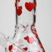 10" Glass Bong With Happy Valentine's Day Design Glass Bong 777 Smoke
