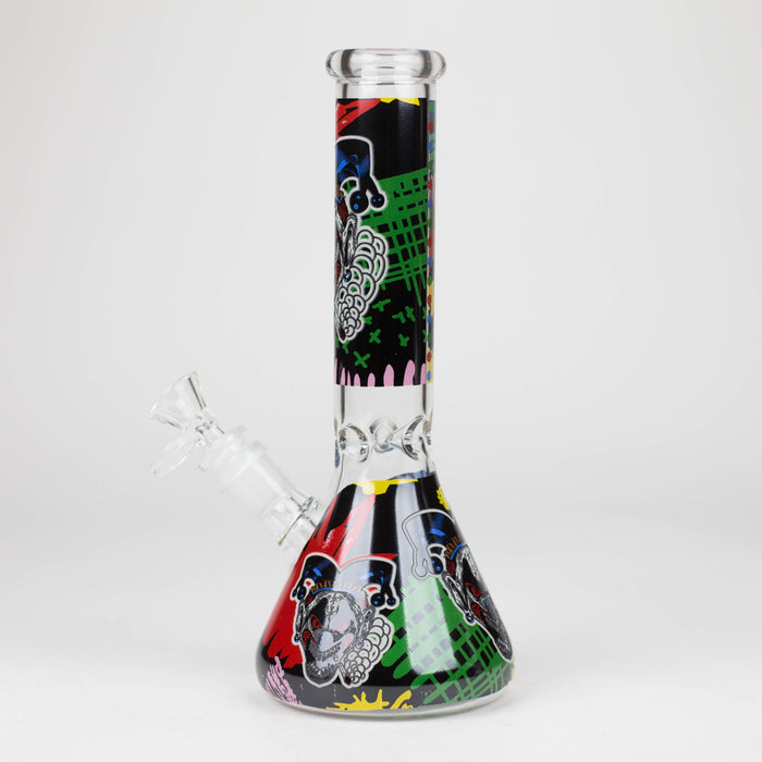 10" Glass Bong With Clown Design Bongs 777 Smoke