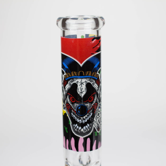 10" Glass Bong With Clown Design Bongs 777 Smoke