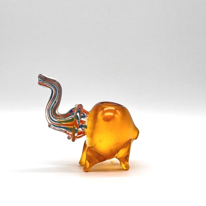4" Elephant shape insideout pipe Glass Hand Pipe NIBO Distribution