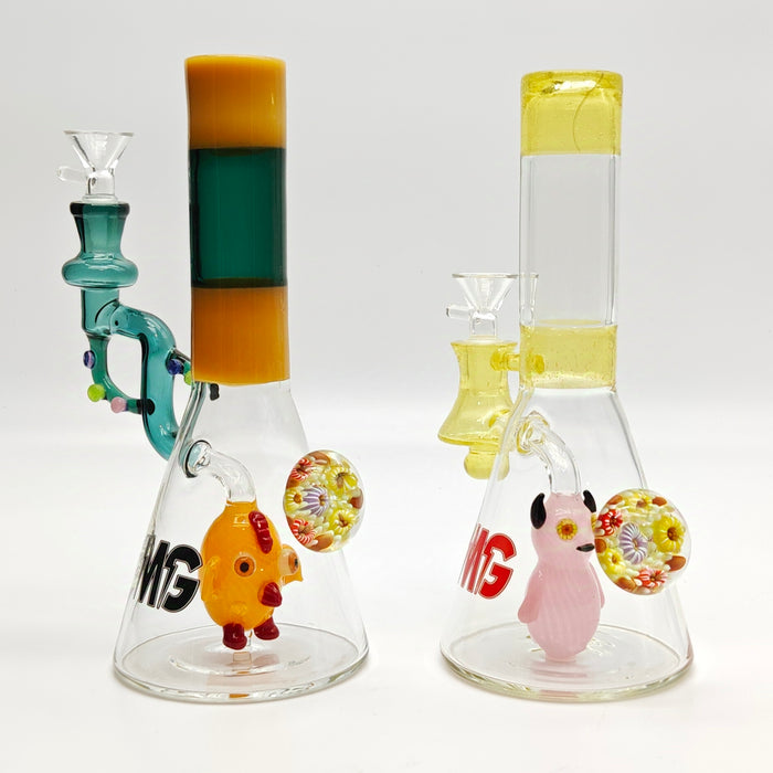 9" Cartoon Character Beaker Glass Rig Super Supplys Inc