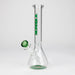 TOKE | 10" Beaker glass water bong Glass Bong Smoking Cat Distribution Green