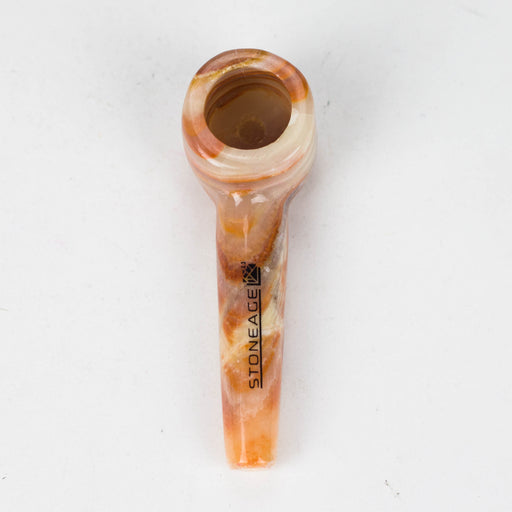 StoneAge | 4" Handmade Tobacco Smoking Pipe – Model: Curve, Includes Gift Box Quartz hand pipe NicePrice