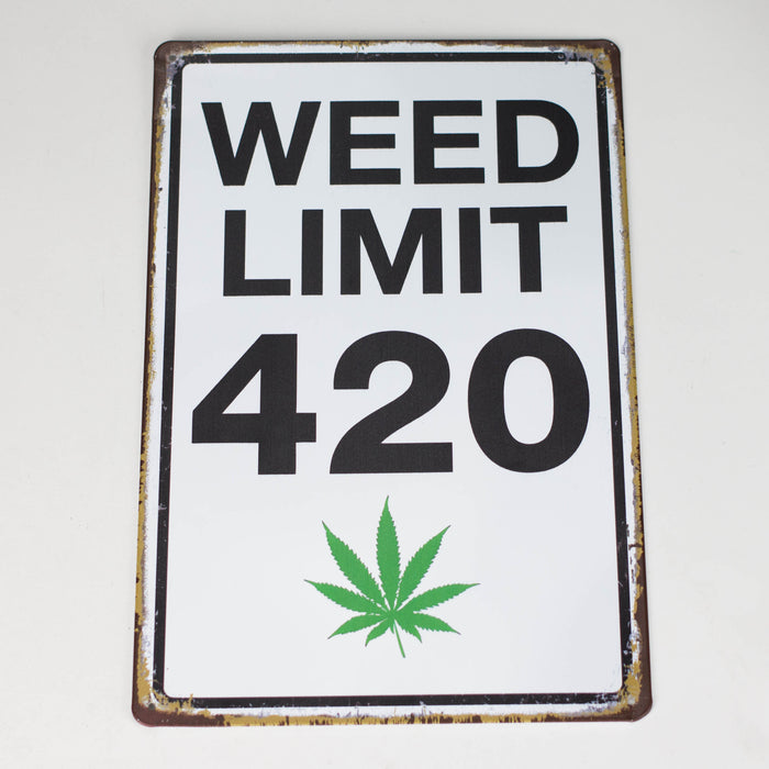 TRIM QUEEN | 420 VINTAGE SIGN New Designs Flag · Sign · Deco Trim Queen WEED LIMIT 420