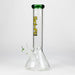 12" 7mm Beaker Glass Bong Glass Bong Super Supplys Inc Green