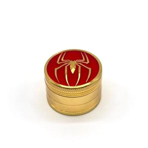 Spider Gold Metal Grinder 52mm 4 parts Box of 12 Display Pack NIBO Distribution