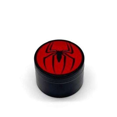 Spider Black Metal Grinder 52mm 4 parts Box of 12 Display NIBO Distribution