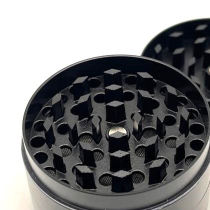 Spider Black Metal Grinder 52mm 4 parts Box of 12 Display NIBO Distribution