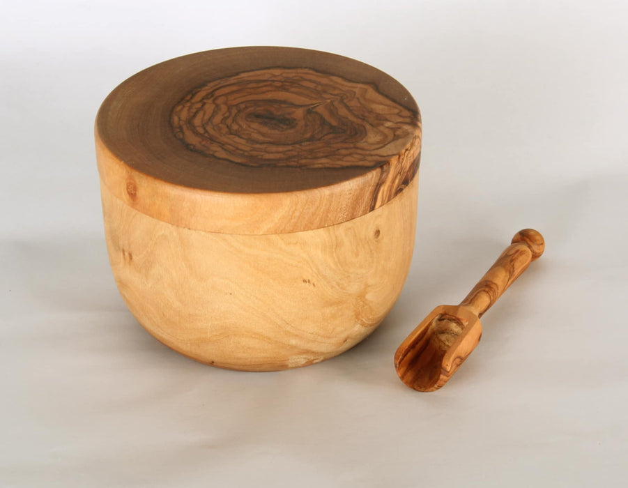 VOW | Olive Wood Jar-Magnetic Lid-Doozer Wooden Pipe Variety Olive Wood