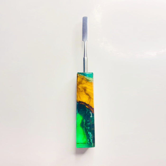 VOW | Olive wood epoxy dabber -Type A Bongs Accessories Variety Olive Wood Green