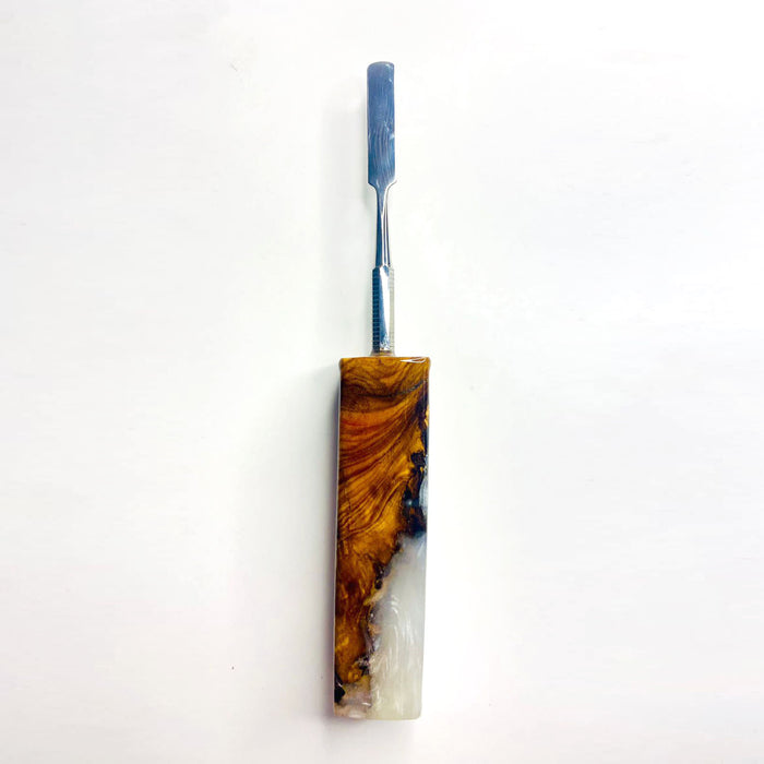 VOW | Olive wood epoxy dabber -Type A Bongs Accessories Variety Olive Wood White
