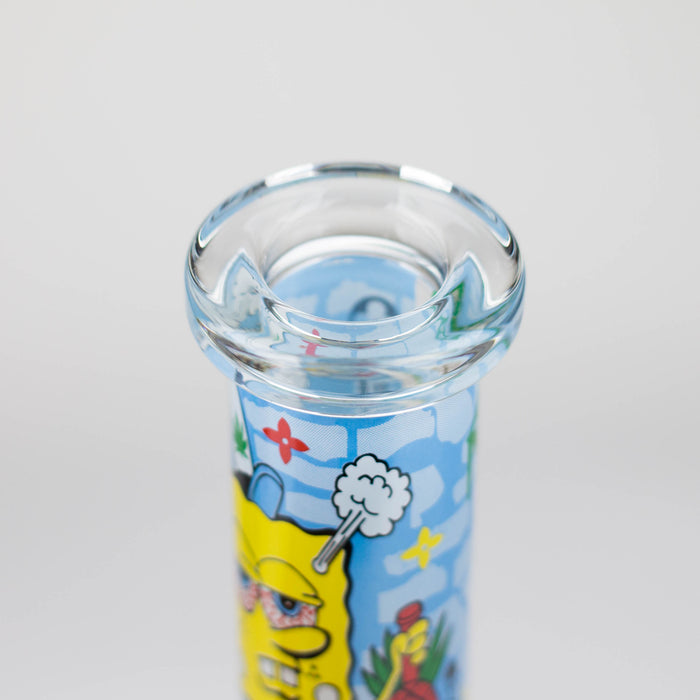 7.5" 4mm Cartoon Design Beaker Bong [PIP877] Glass Bong NIBO Distribution