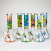 7.5" 4mm Cartoon Design Beaker Bong [PIP877] Glass Bong NIBO Distribution