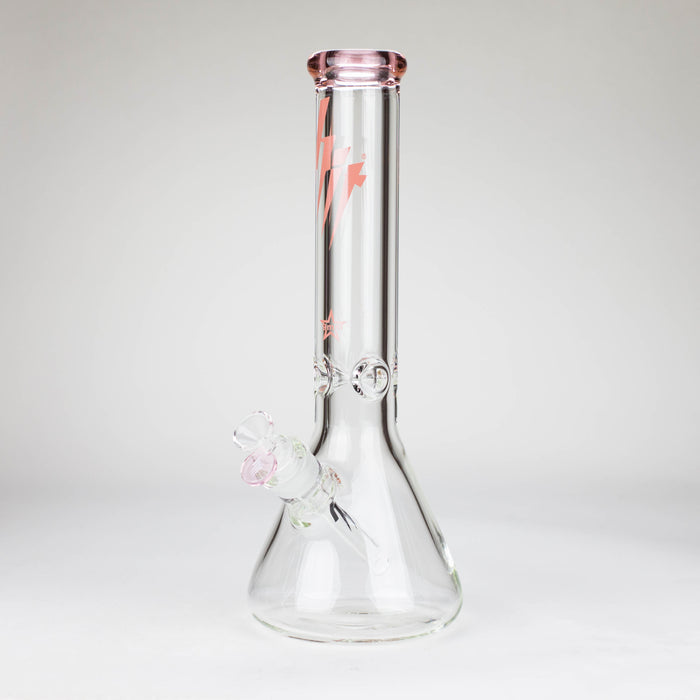 HIT | 14" - 9mm Thick Glass Water Pipe [HIT703] Glass Bong NIBO Distribution Pink