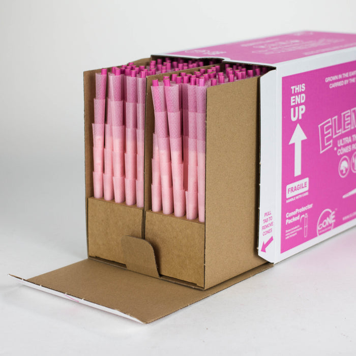 Elements | Ultra Thin Pink Cone Bulk 1000 1 1/4 Pre-rolled Cone (Bulk / Tower) ONE