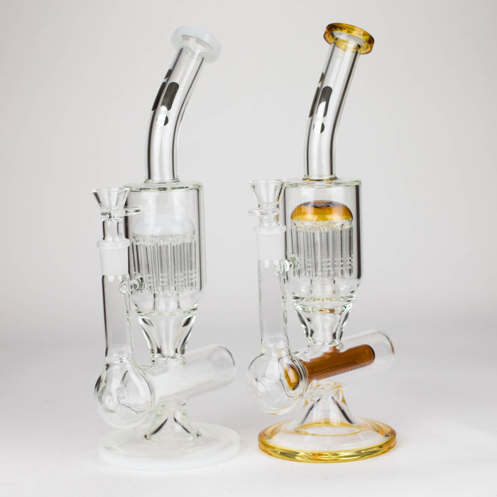 Infyniti | 13.5" percolator and inline diffused water bong ( GP1949 )