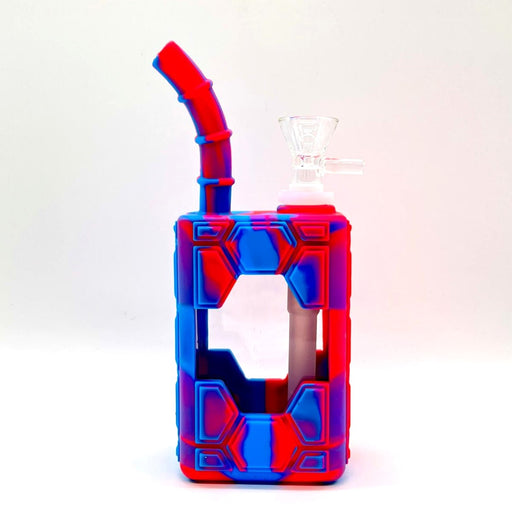 7" Silicone Juice Box bong-Assorted Color Bongs NIBO Distribution F