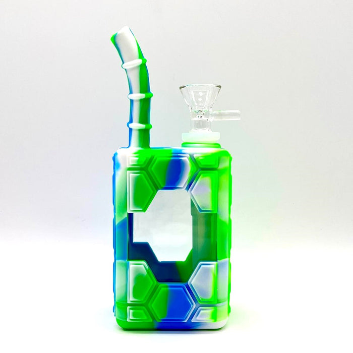 7" Silicone Juice Box bong-Assorted Color Resin · Silicone · Plastic Bong NIBO Distribution D