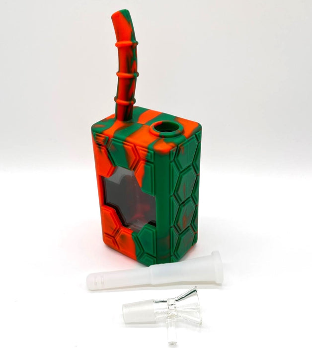 7" Silicone Juice Box bong-Assorted Color Resin · Silicone · Plastic Bong NIBO Distribution